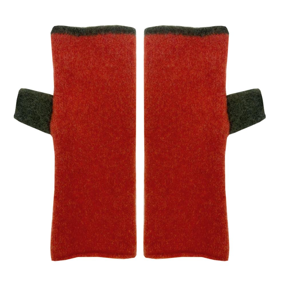 rust orange plain gloves with loden green trim and thumb.jpg